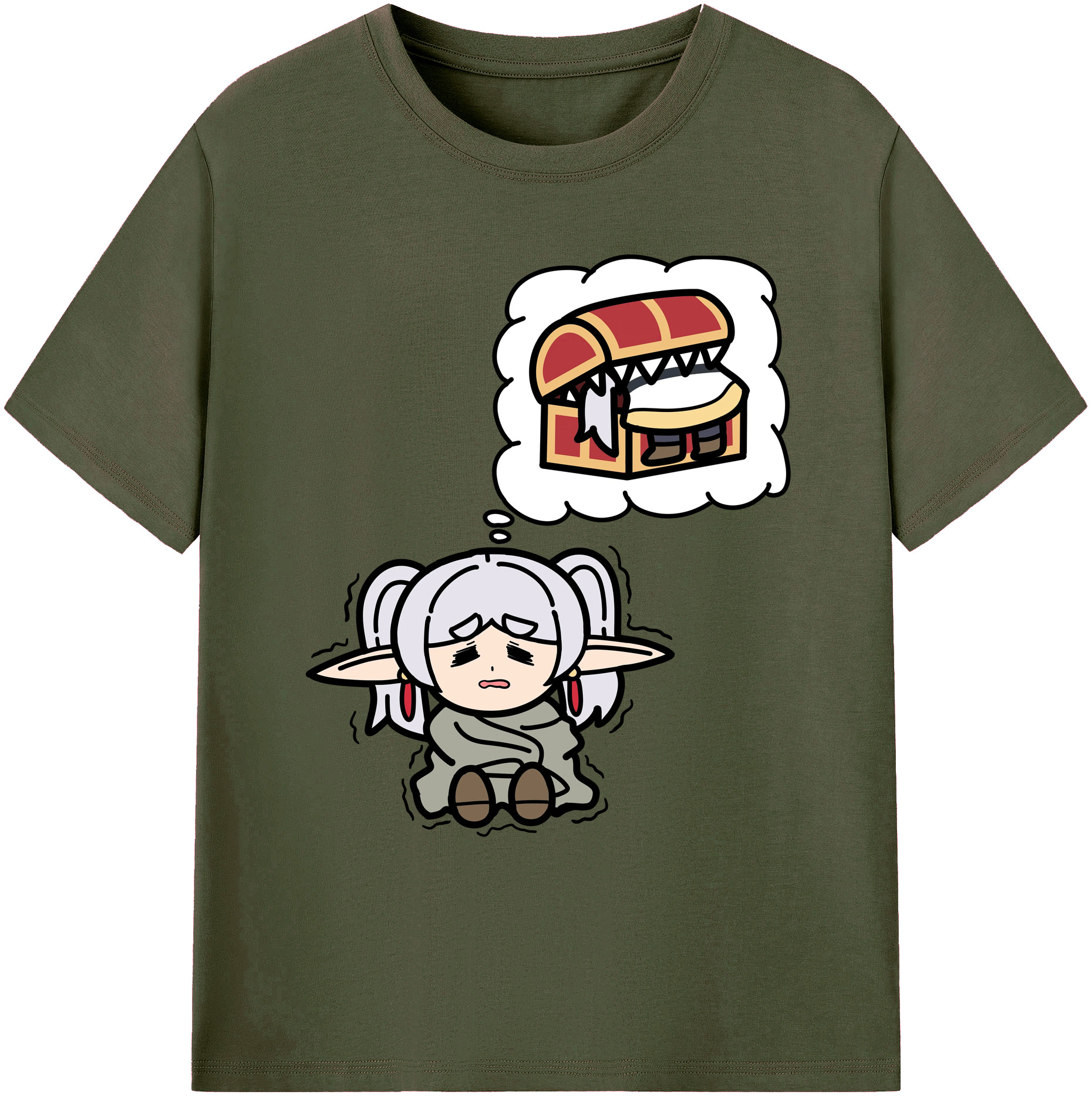 （画像用） 葬送のフリーレン Frieren 綿100％ メンズ半袖Tシャツ｜肌触りやわらか＆通気性